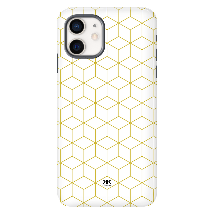 Cube Pattern tough phone case for iPhone 12