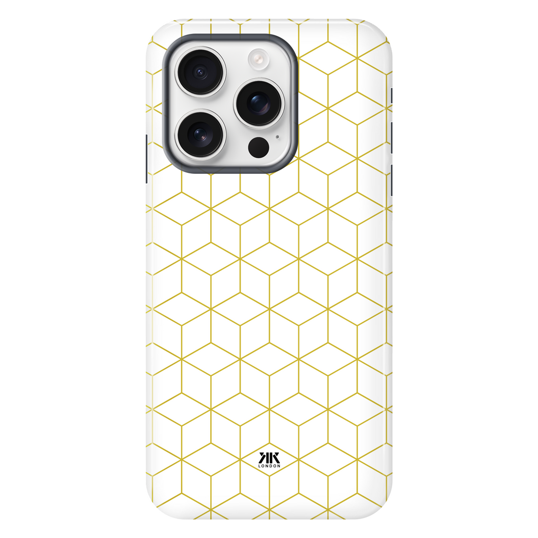 Cube Pattern tough phone case for iPhone 16 Pro