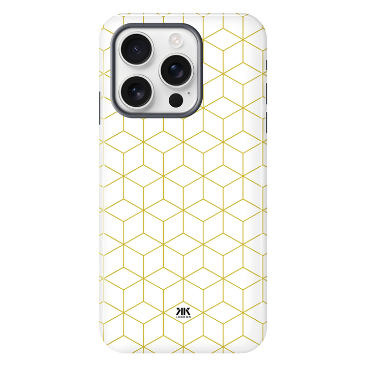 Cube Pattern tough phone case for iPhone 16 Pro