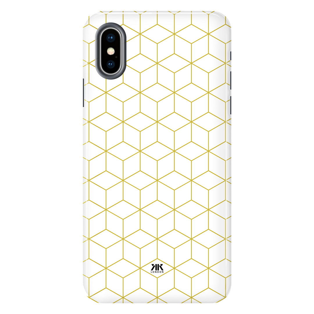 Cube Pattern tough phone case for iPhone X