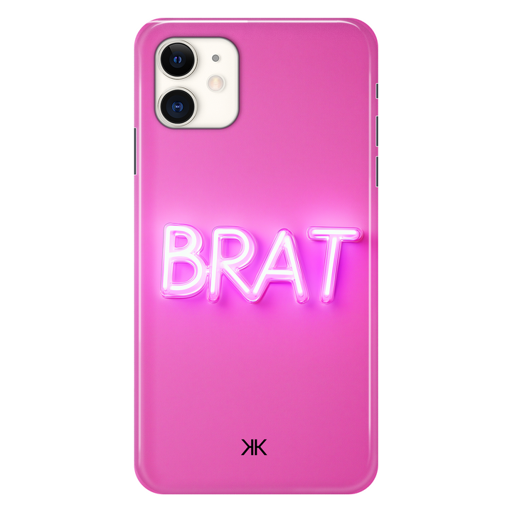 Pink Brat phone case for iPhone 11