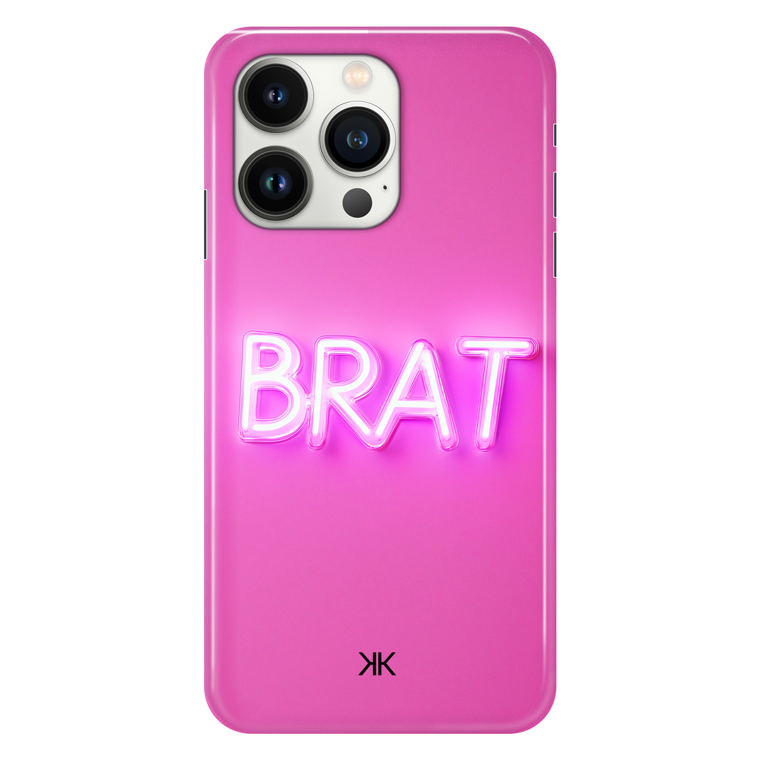Pink Brat phone case for iPhone 13 Pro