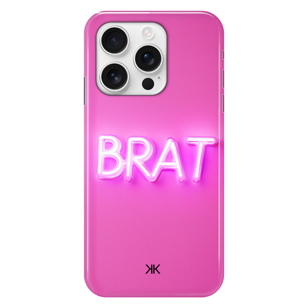 Pink Brat phone case for iPhone 16 Pro