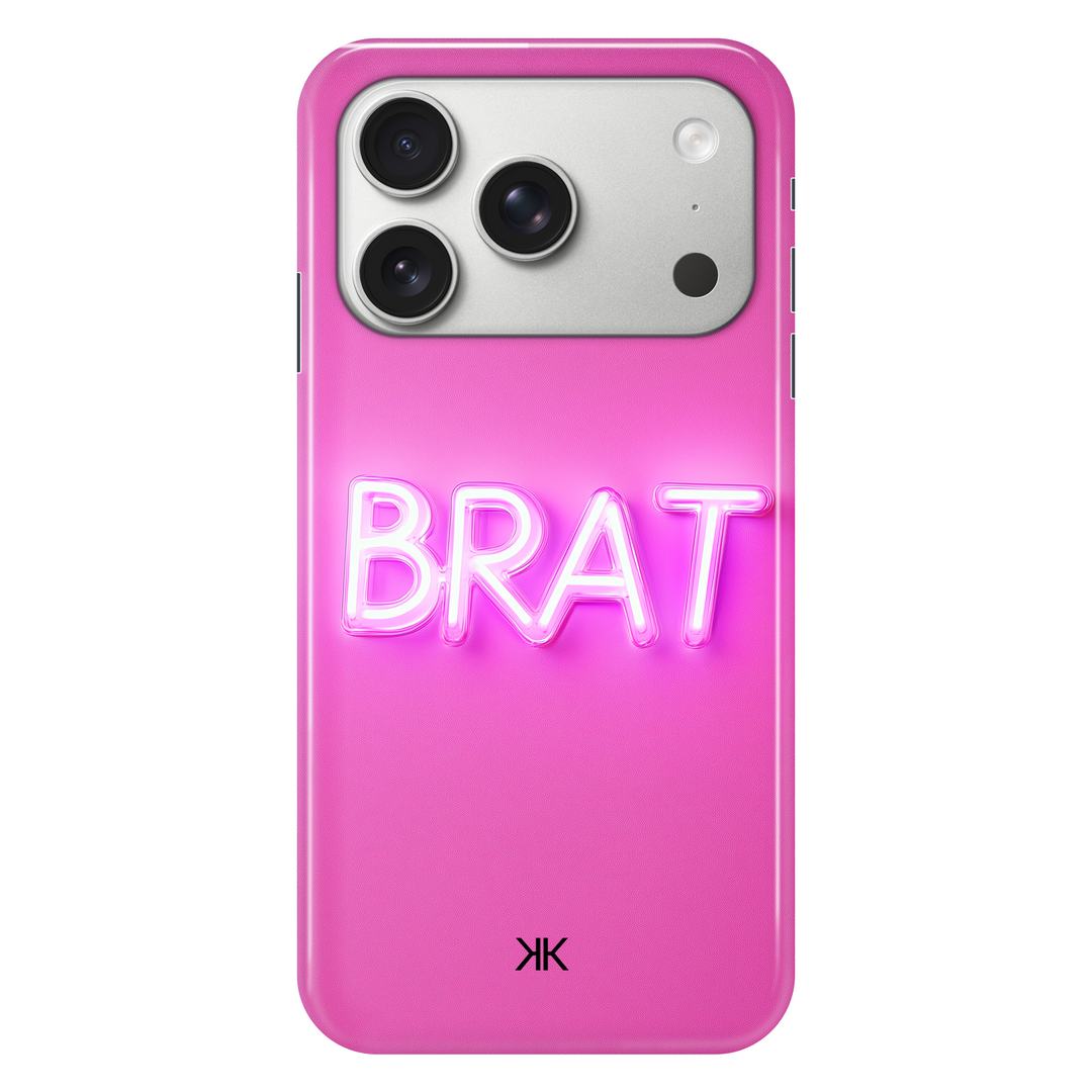 Pink Brat phone case for iPhone 17 Pro