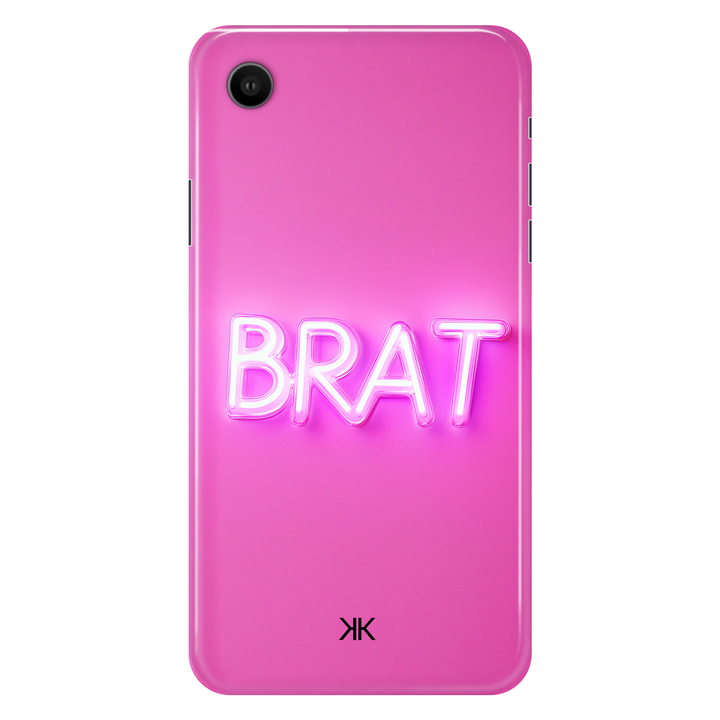 Pink Brat phone case for iPhone XR
