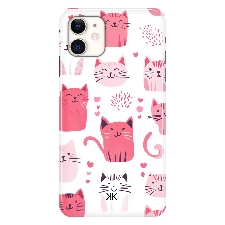 Pink Cats phone case for iPhone 11