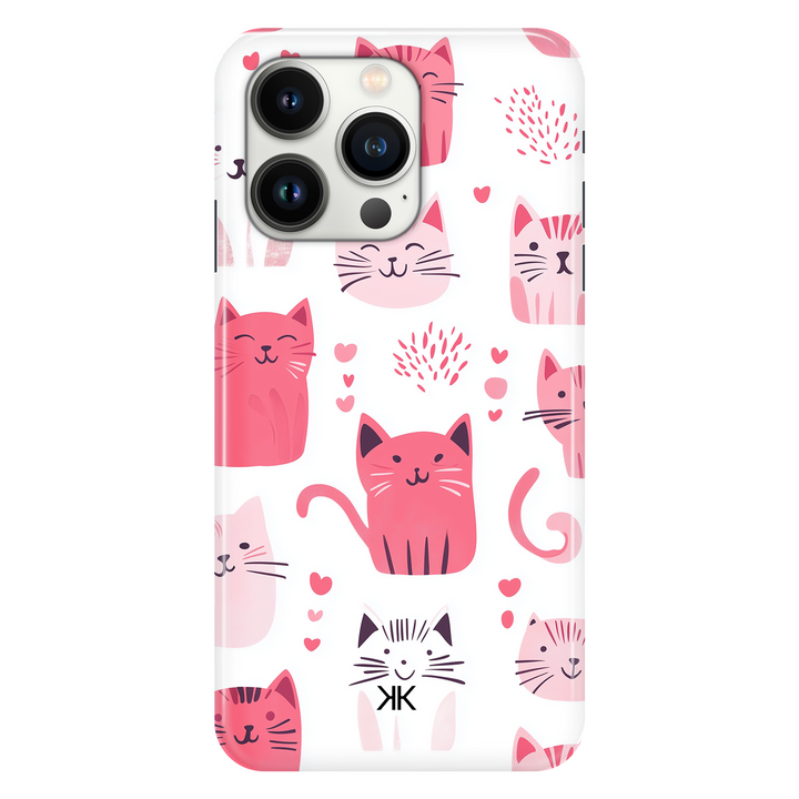 Pink Cats phone case for iPhone 13 Pro