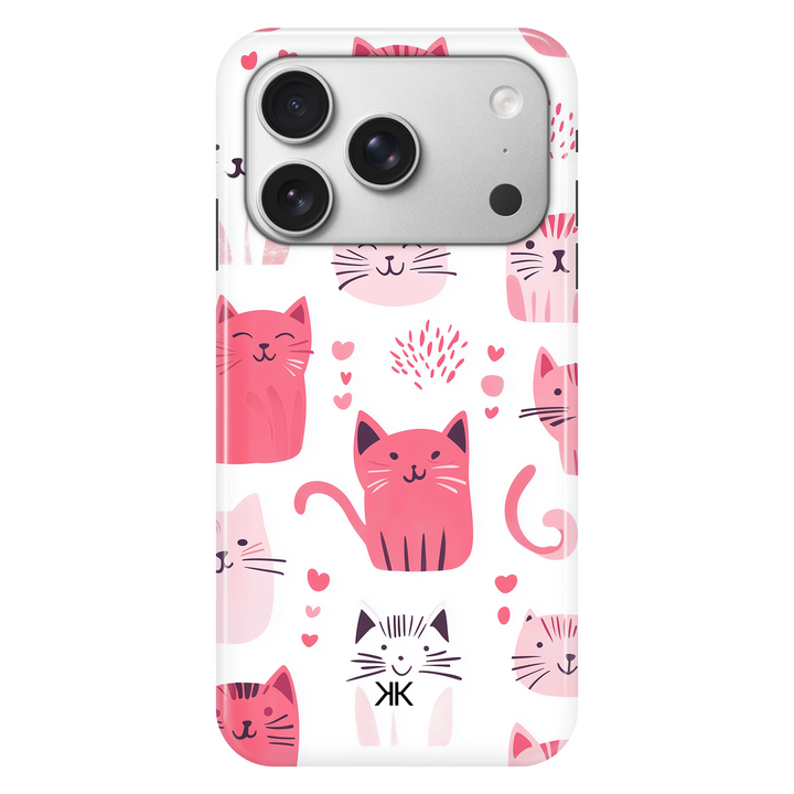 Pink Cats phone case for iPhone 17 Pro