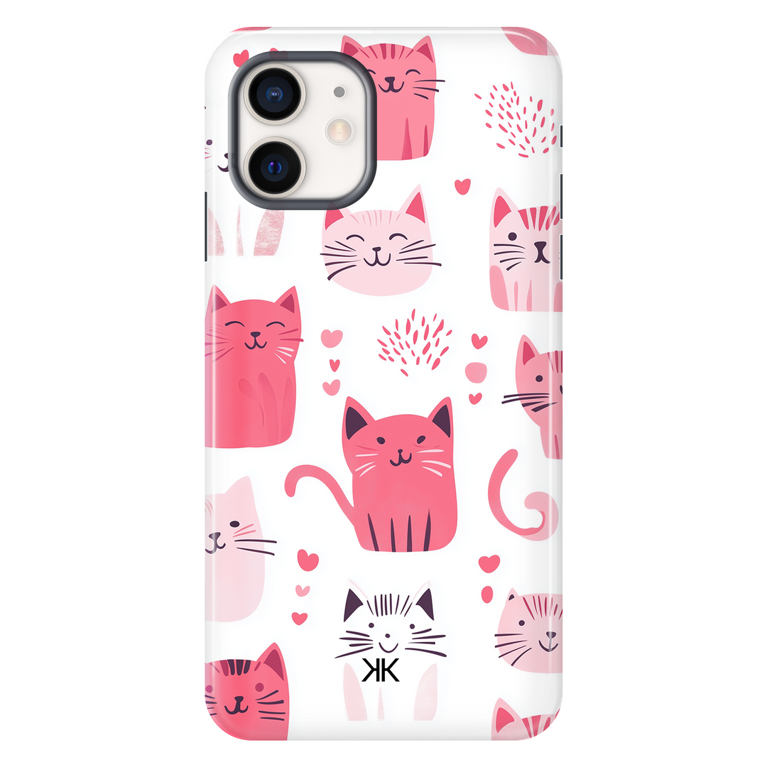 Pink Cats Phone Case - Tough Case - iphone-12