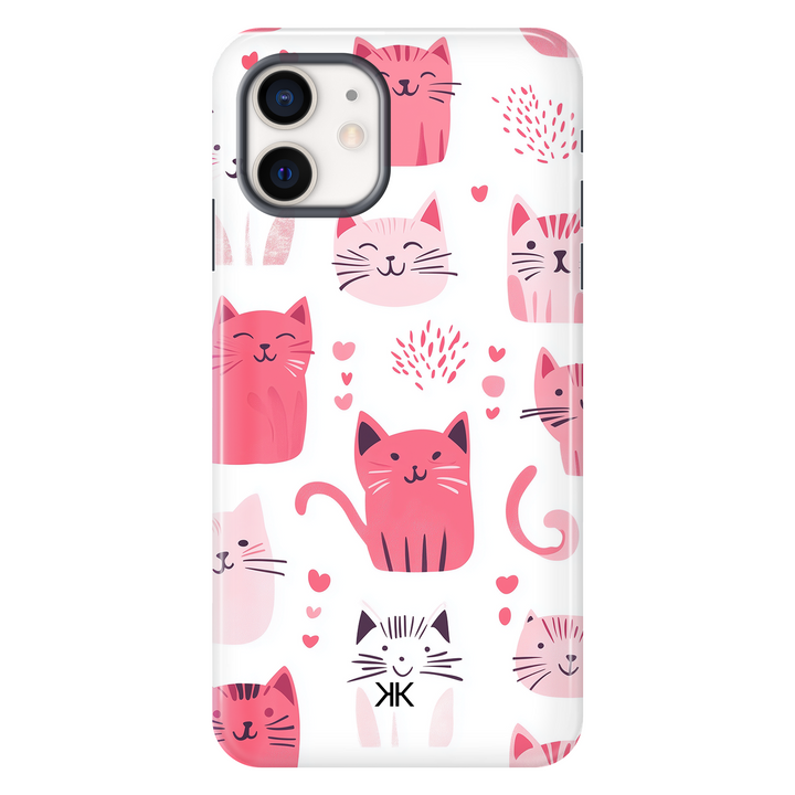 Pink Cats Phone Case - Tough Case - iphone-12