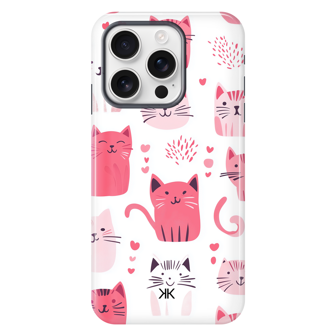 Pink Cats Phone Case - Tough Case - iphone-16-pro