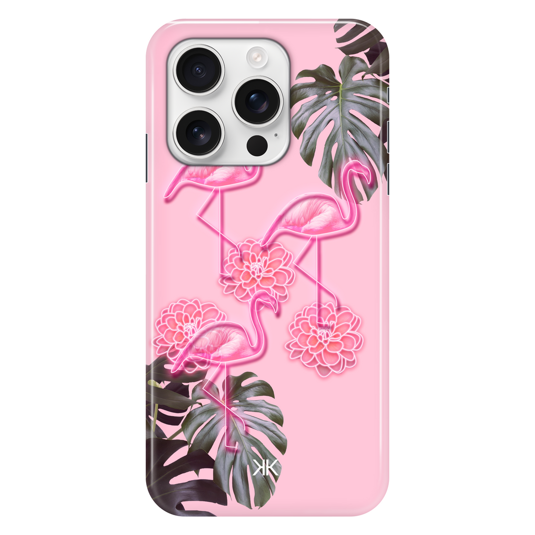 Pink Flamingos phone case for iPhone 16 Pro