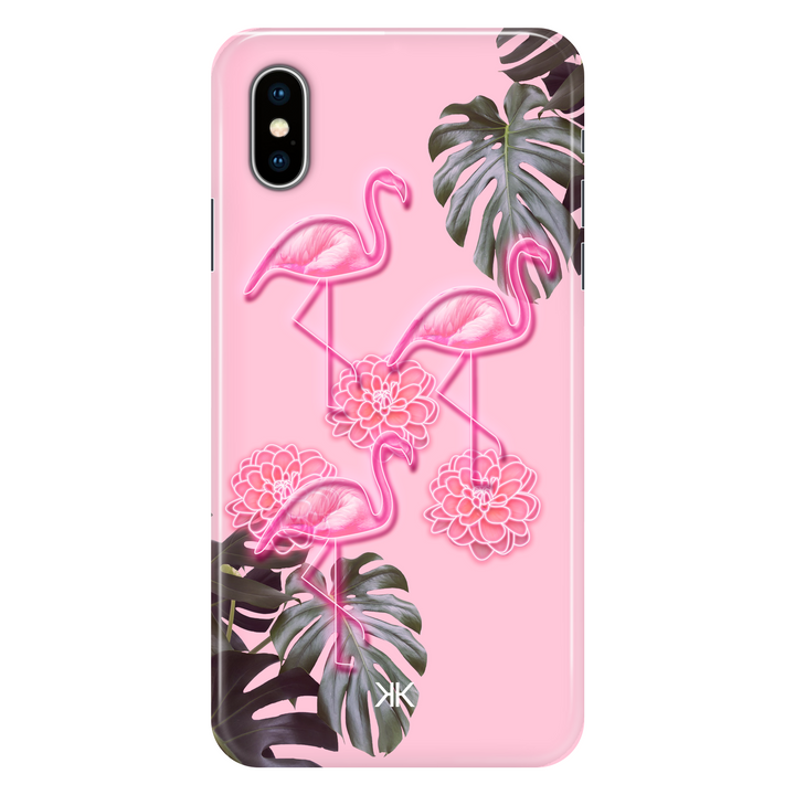 Pink Flamingos phone case for iPhone X