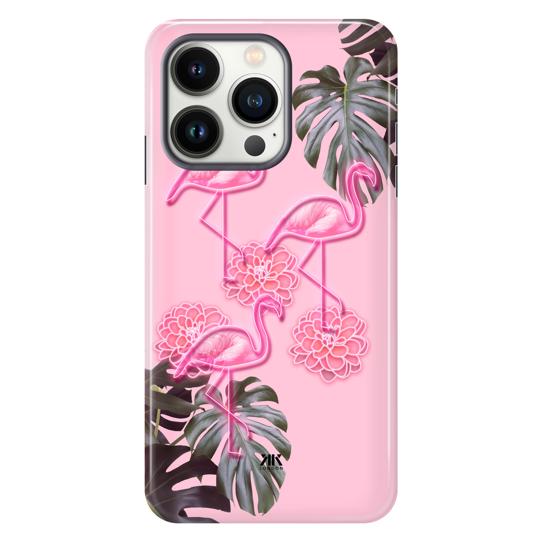 Pink Flamingos tough phone case for iPhone 13 Pro