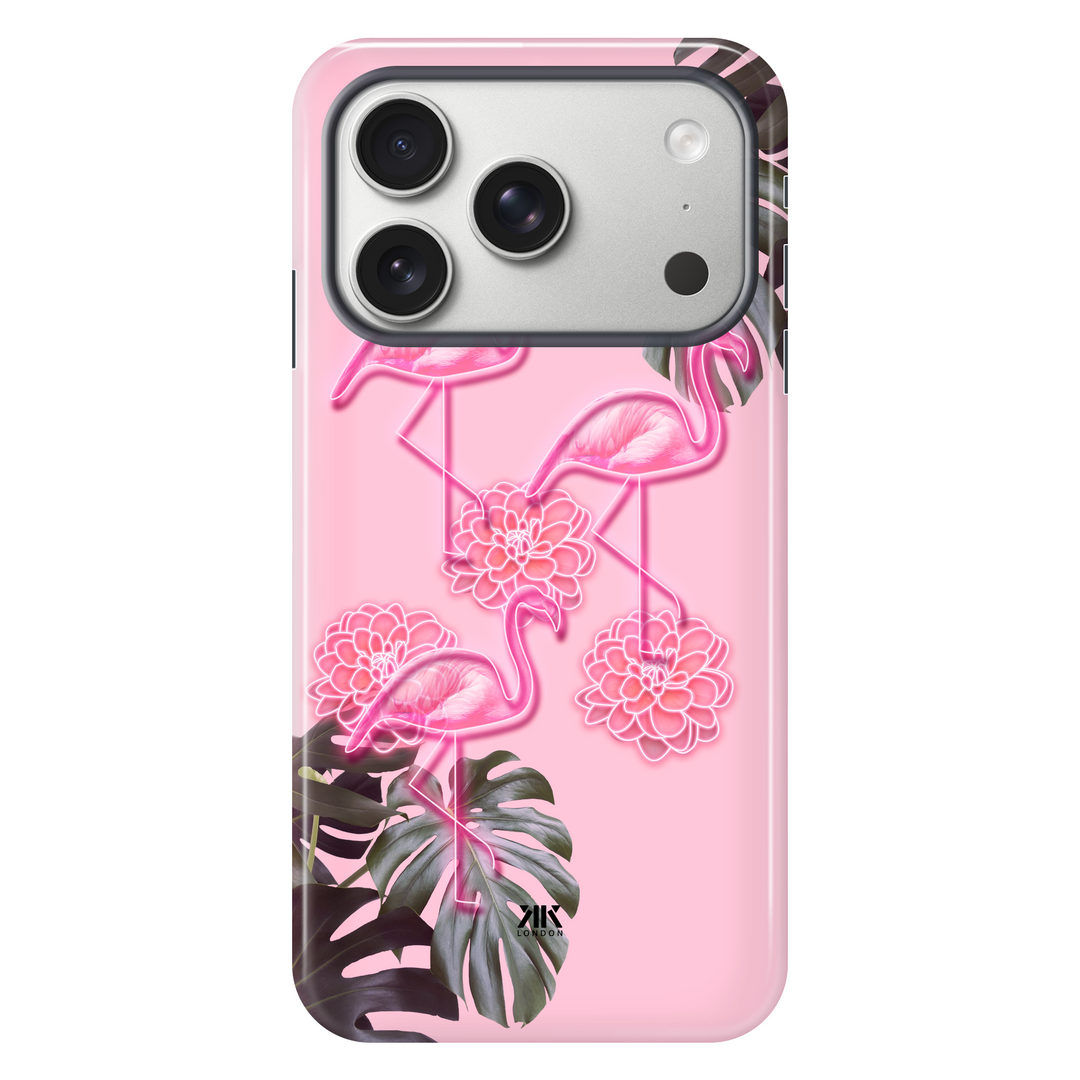 Pink Flamingos tough phone case for iPhone 17 Pro