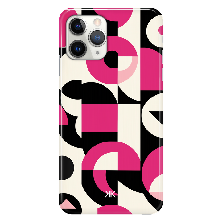 Pink Geometric phone case for iPhone 11 Pro