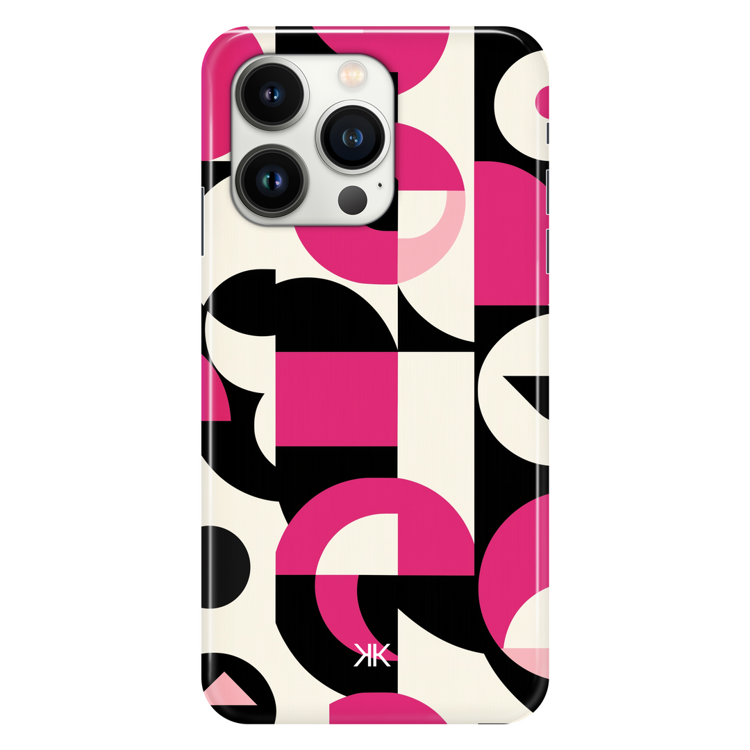 Pink Geometric phone case for iPhone 13 Pro