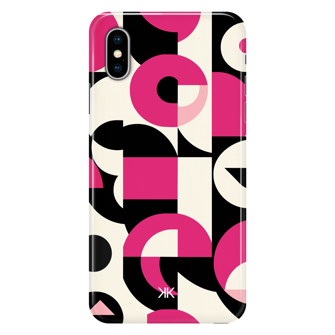 Pink Geometric phone case for iPhone X