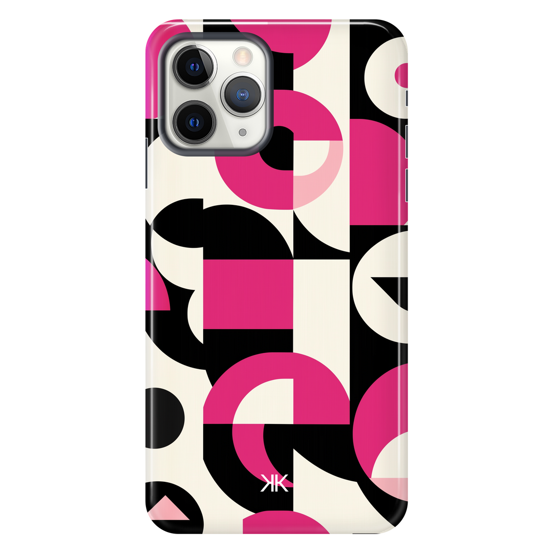 Pink Geometric Phone Case - Tough Case - iphone-11-pro