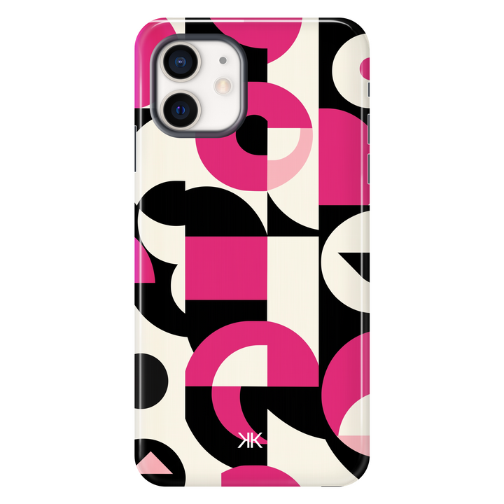 Pink Geometric Phone Case - Tough Case - iphone-12