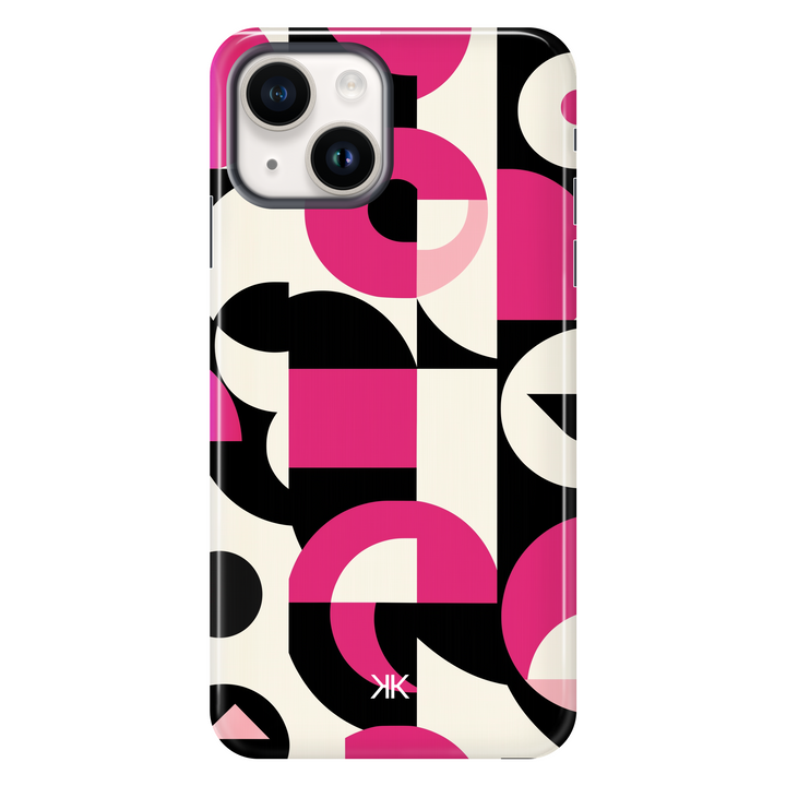 Pink Geometric Phone Case - Tough Case - iphone-14
