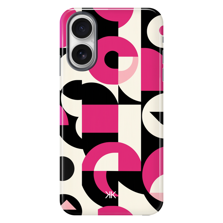 Pink Geometric Phone Case - Tough Case - iphone-16