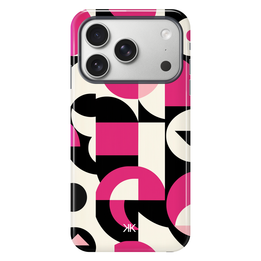 Pink Geometric Phone Case - Tough Case - iphone-17-pro