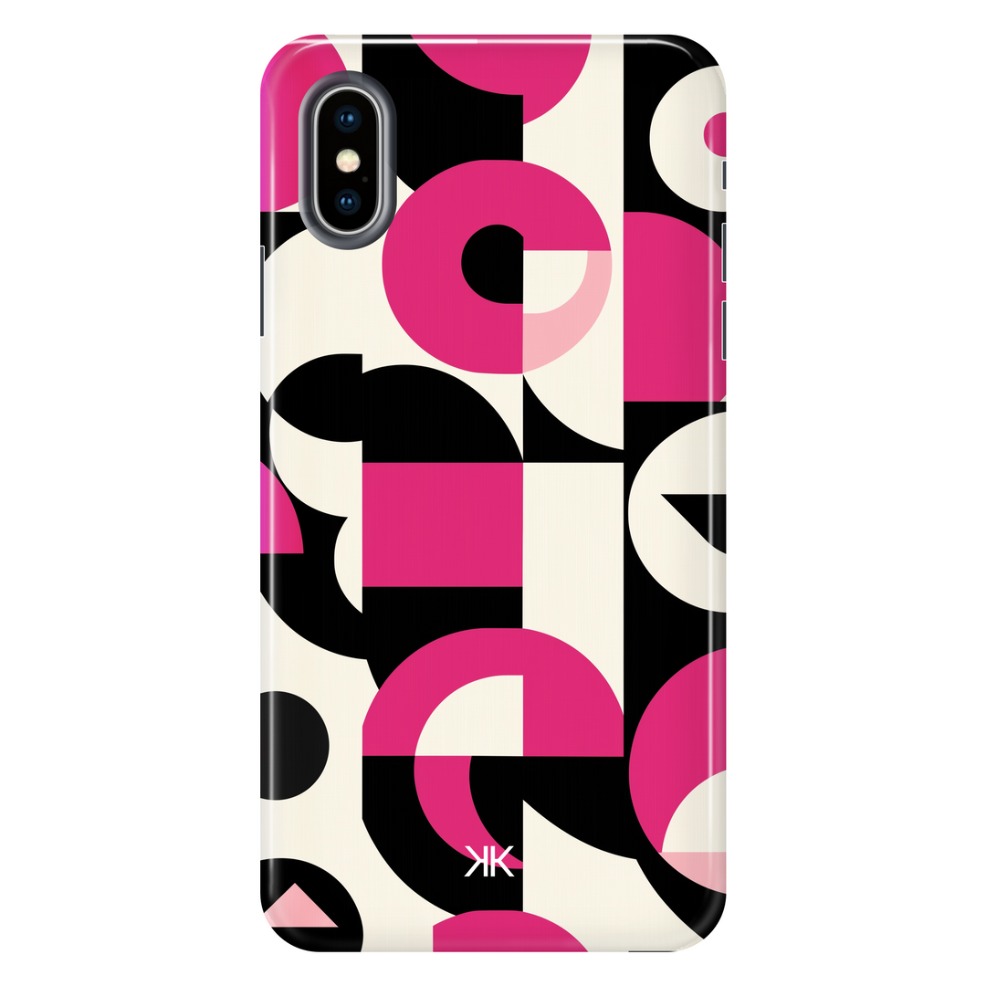Pink Geometric Phone Case - Tough Case - iphone-x