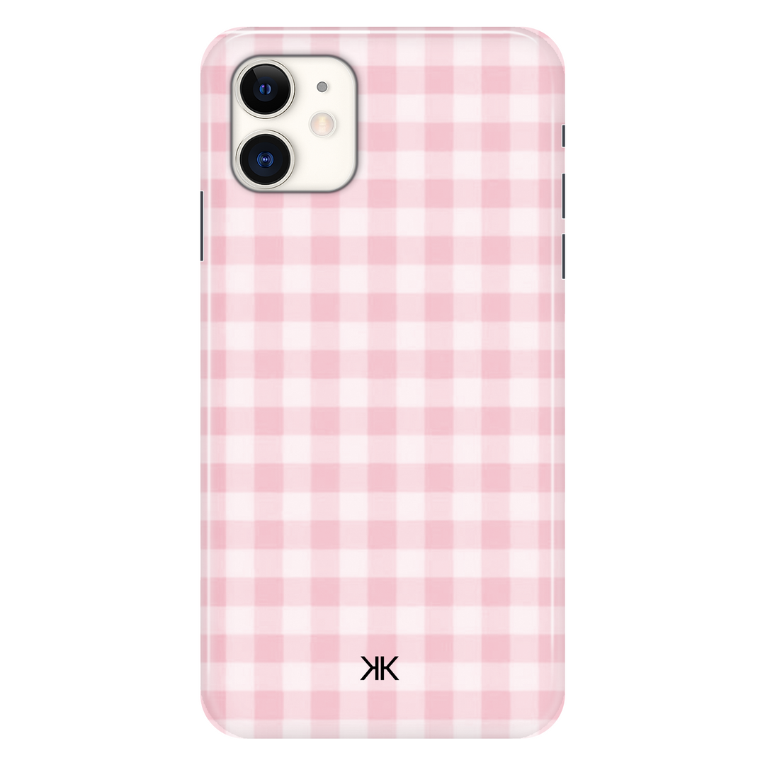 Pink Gingham Pink phone case for iPhone 11