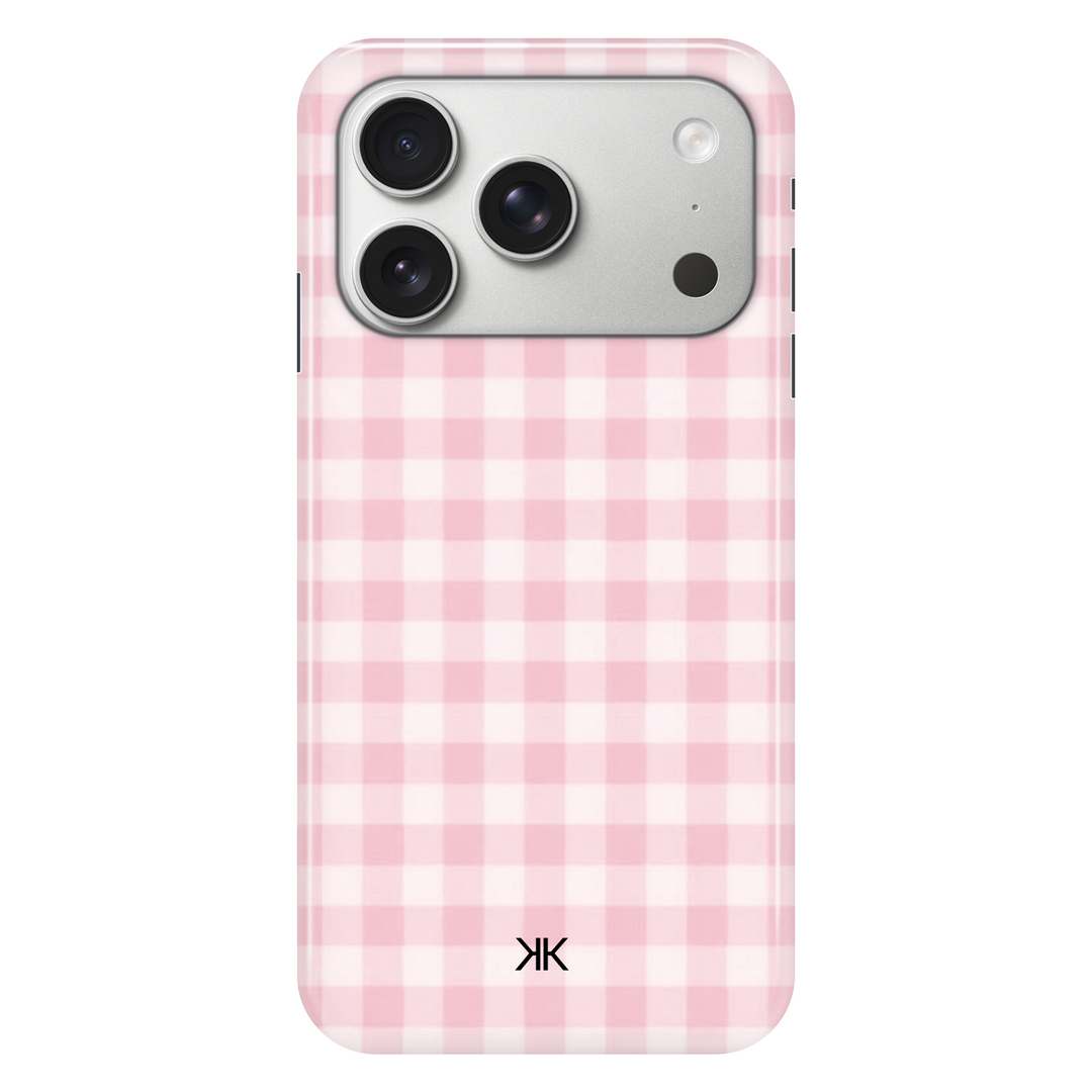Pink Gingham Pink phone case for iPhone 17 Pro