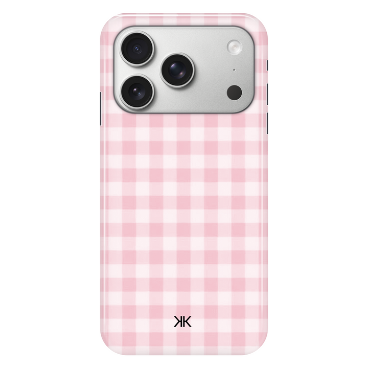 Pink Gingham Pink phone case for iPhone 17 Pro