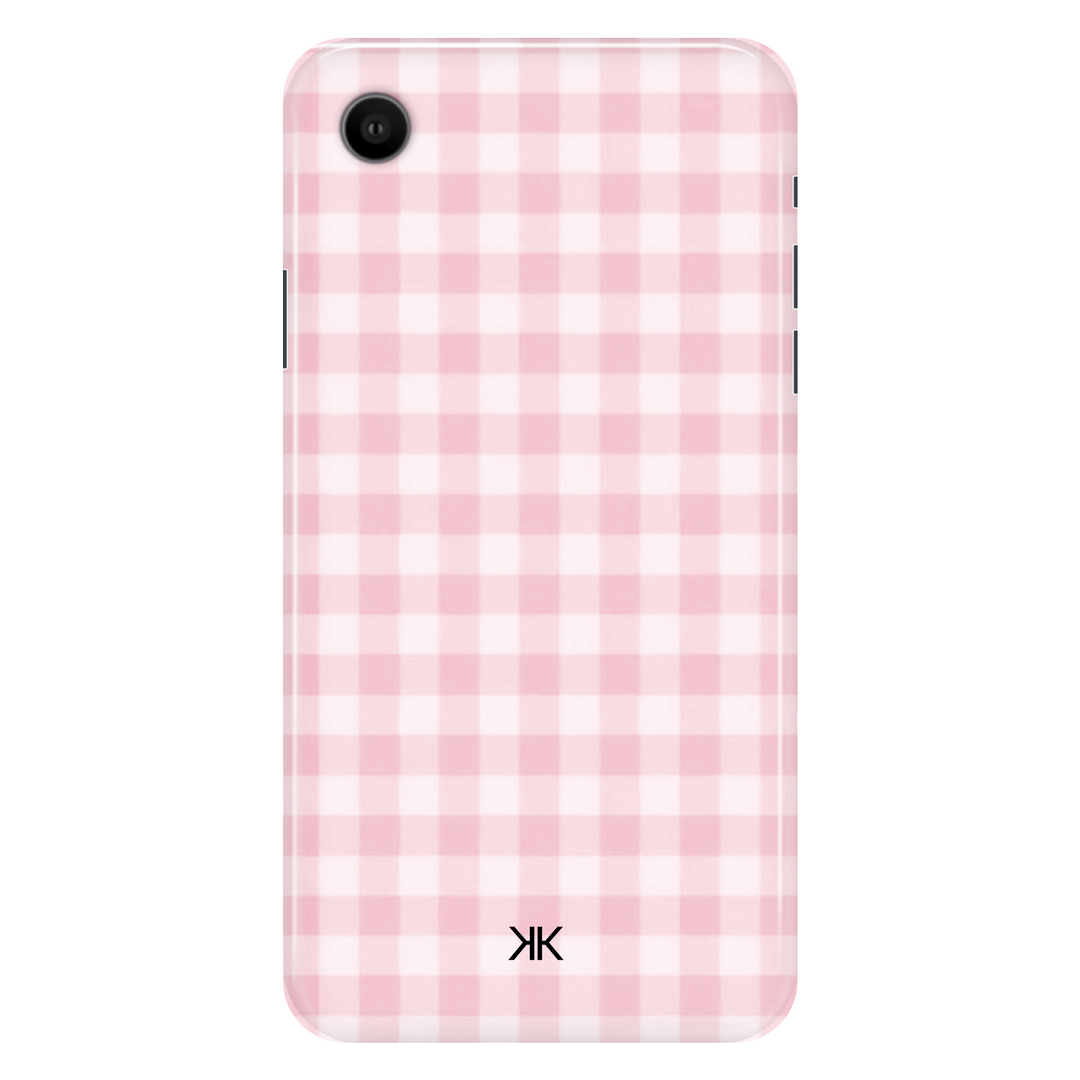 Pink Gingham Pink phone case for iPhone XR