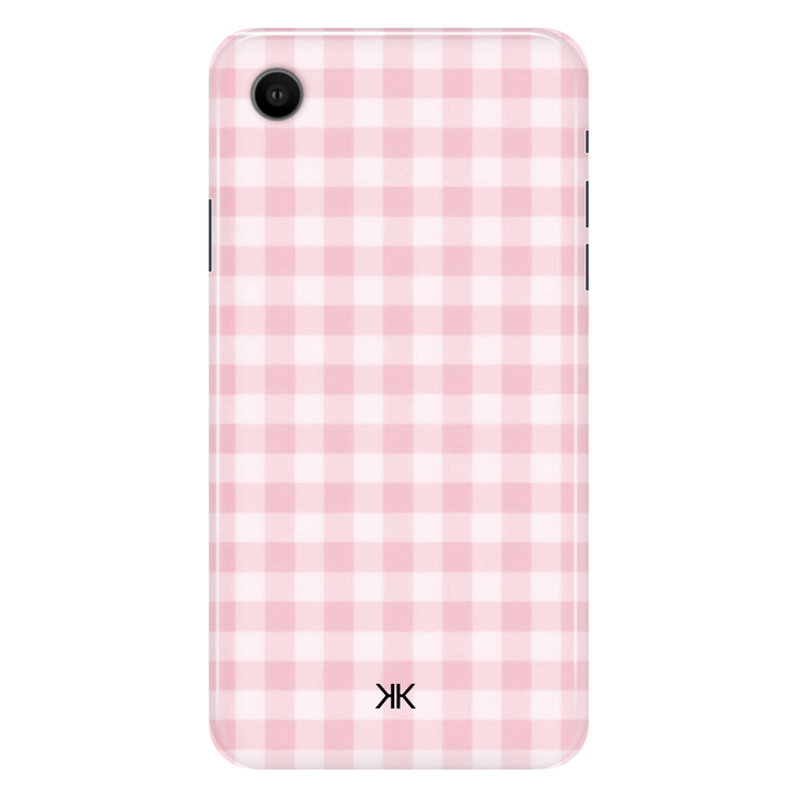 Pink Gingham Pink phone case for iPhone XR