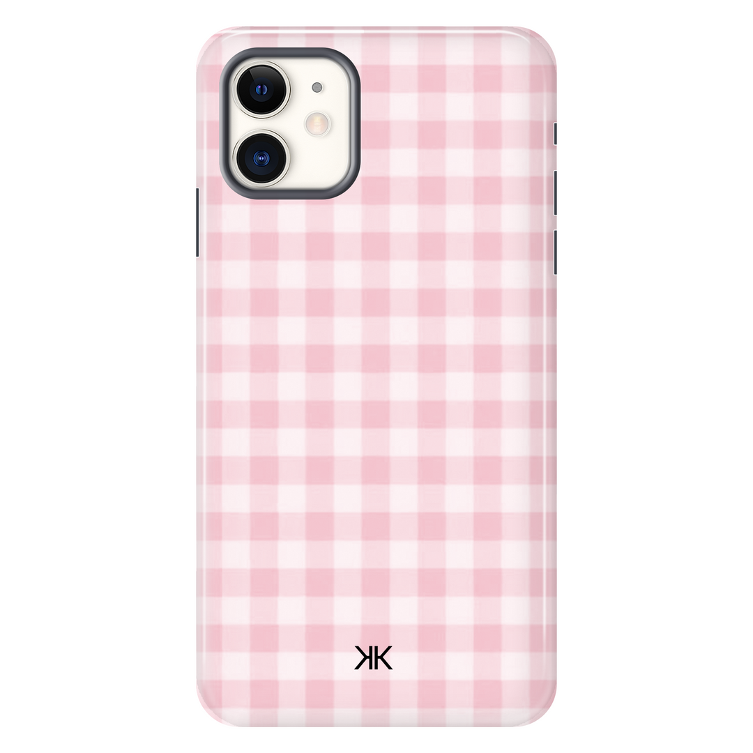 Pink Gingham Pink Phone Case - Tough Case - iphone-11
