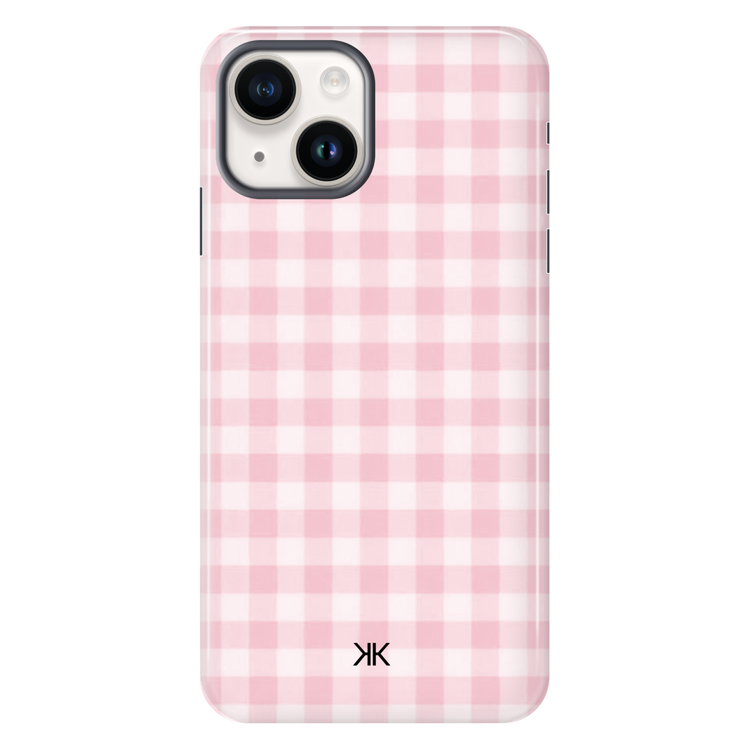 Pink Gingham Pink Phone Case - Tough Case - iphone-14