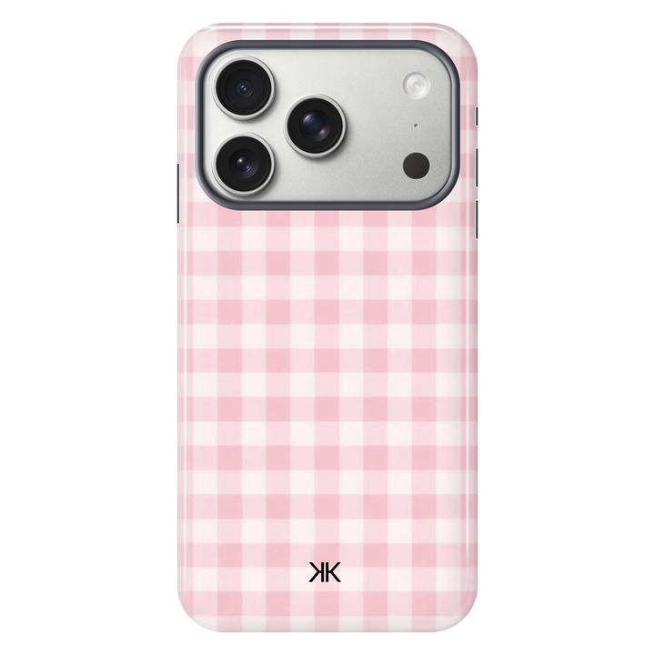 Pink Gingham Pink Phone Case - Tough Case - iphone-17-pro