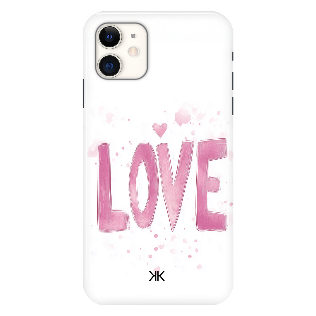 Pink Love phone case for iPhone 11
