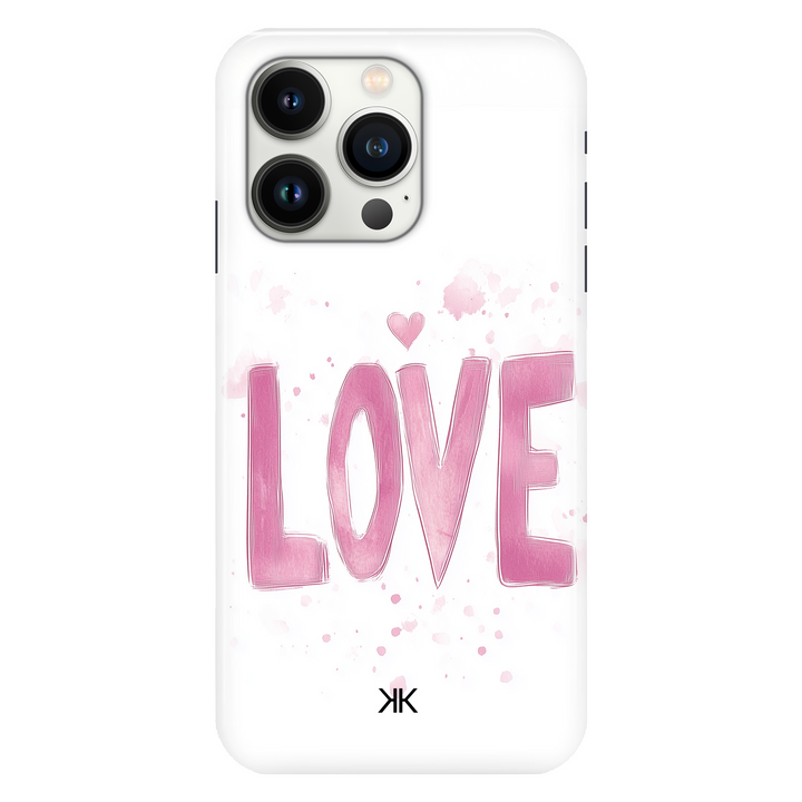 Pink Love phone case for iPhone 13 Pro