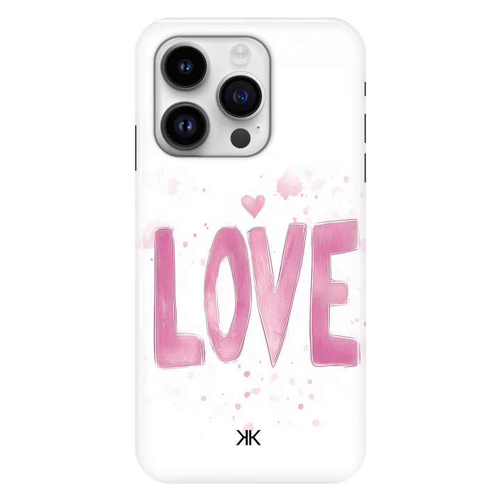 Pink Love phone case for iPhone 14 Pro