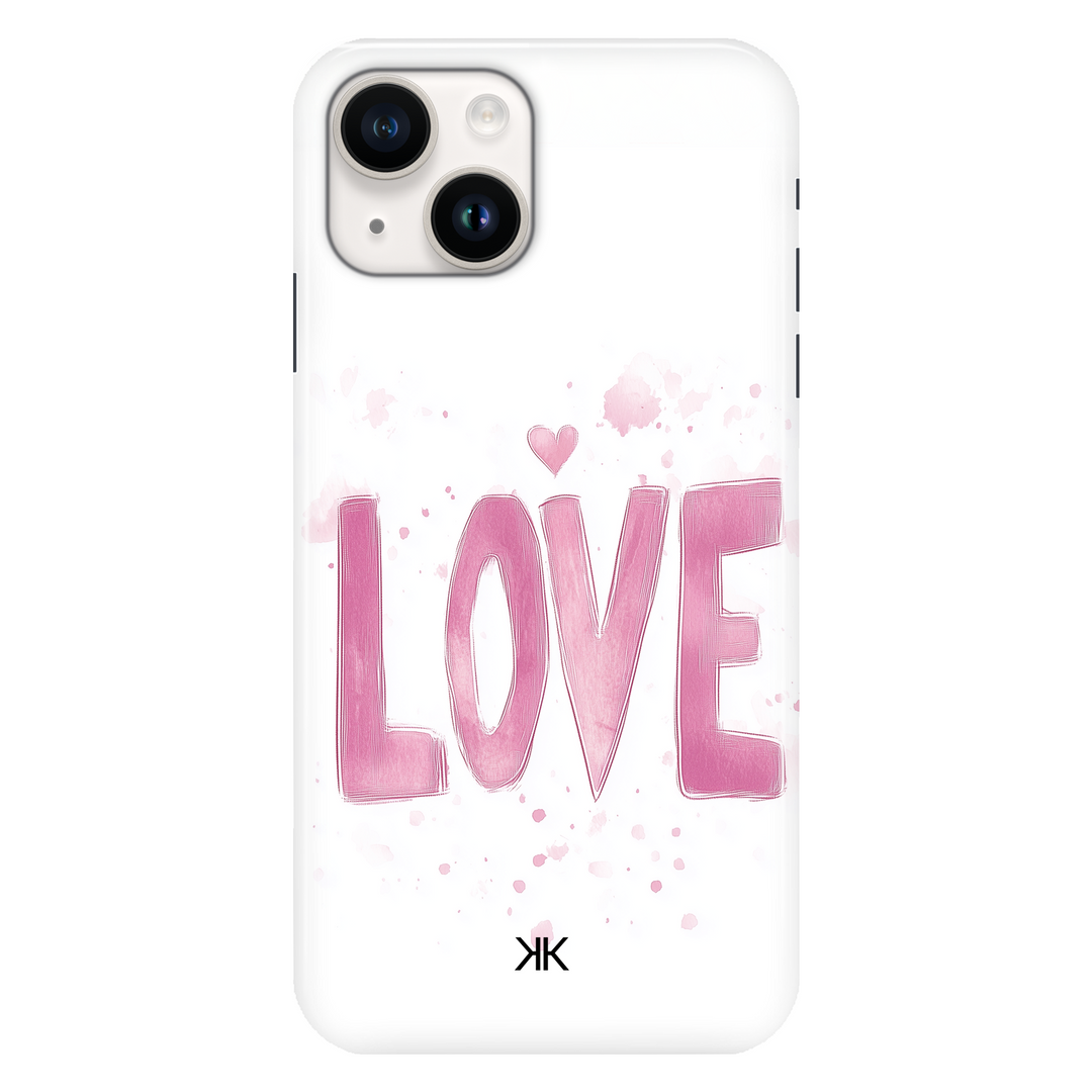 Pink Love phone case for iPhone 14