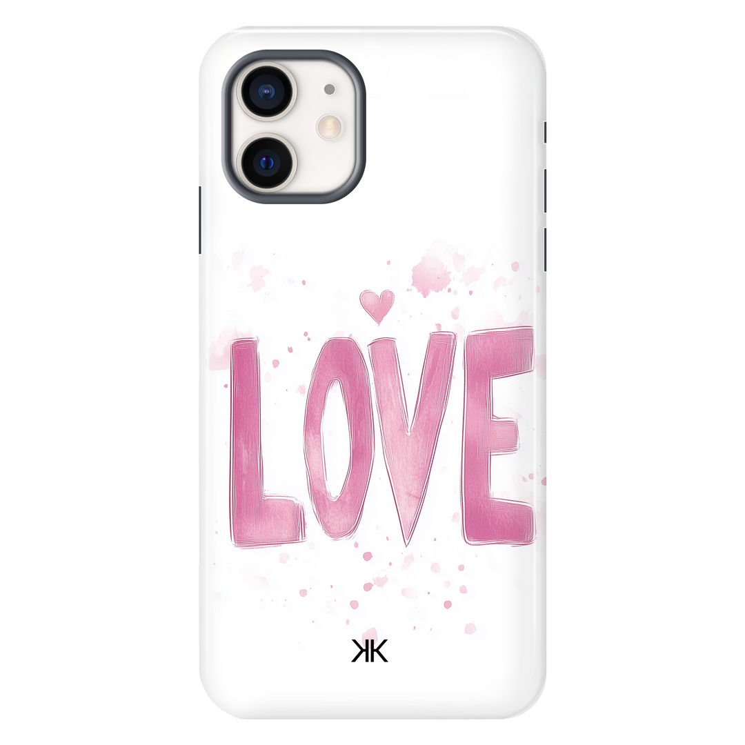 Pink Love Phone Case - Tough Case - iphone-12
