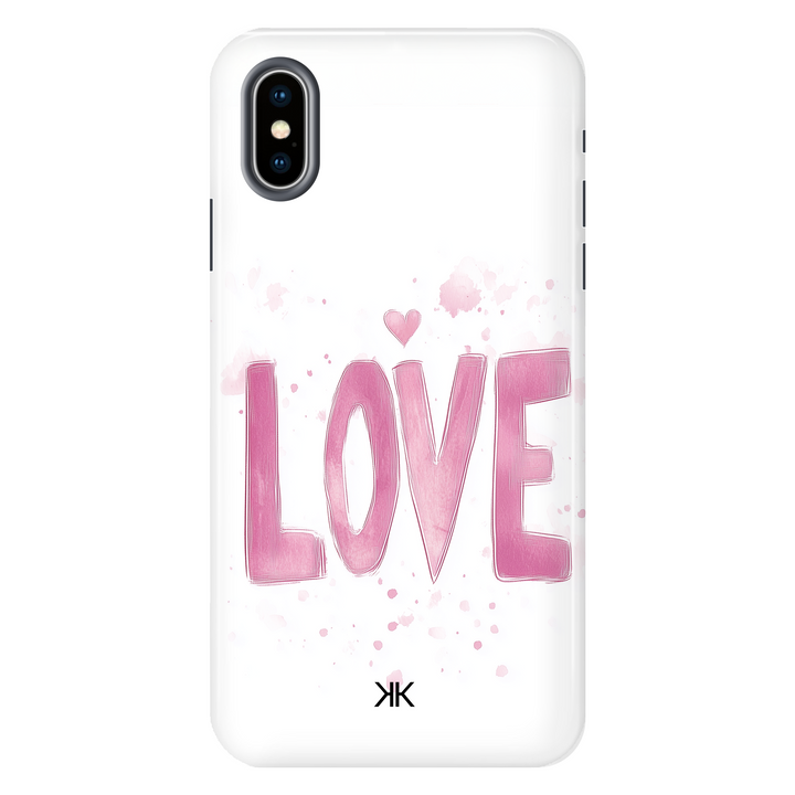 Pink Love Phone Case - Tough Case - iphone-x