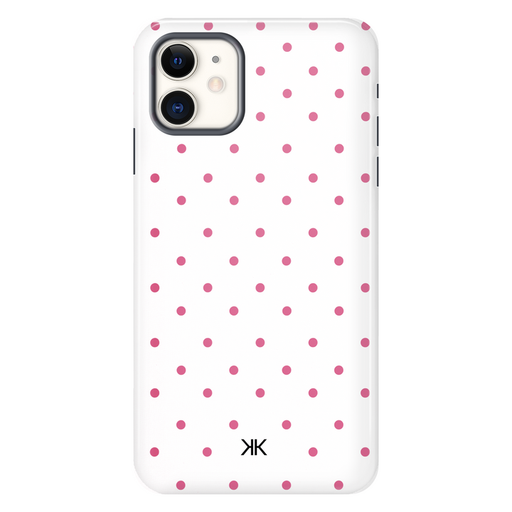 Pink Polka Dot Phone Case - Tough Case - iphone-11