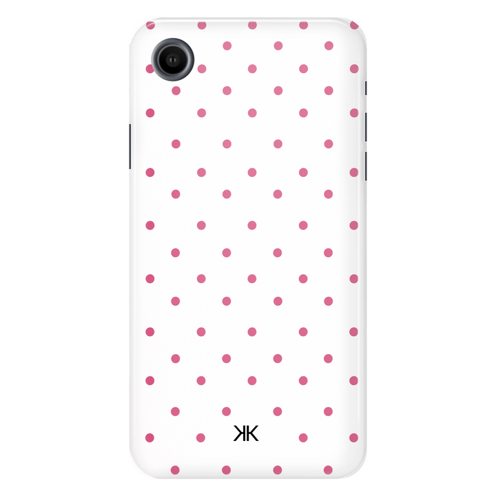 Pink Polka Dot Phone Case - Tough Case - iphone-xr