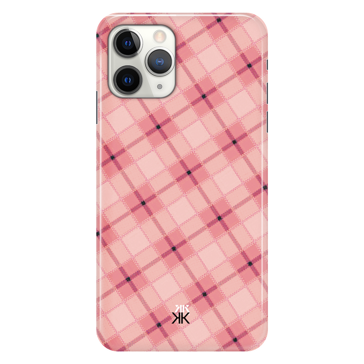 Pink Tartan Pattern Phone Case - PhoneCase_KKDL_pinktartan_iphone-11-pro.png