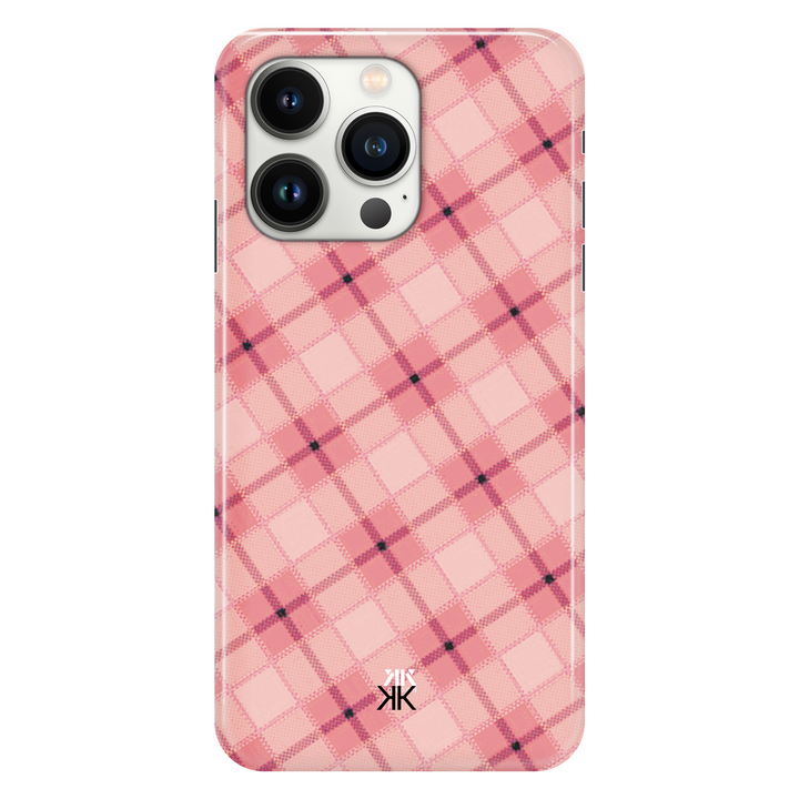 Pink Tartan Pattern Phone Case - PhoneCase_KKDL_pinktartan_iphone-13-pro.png