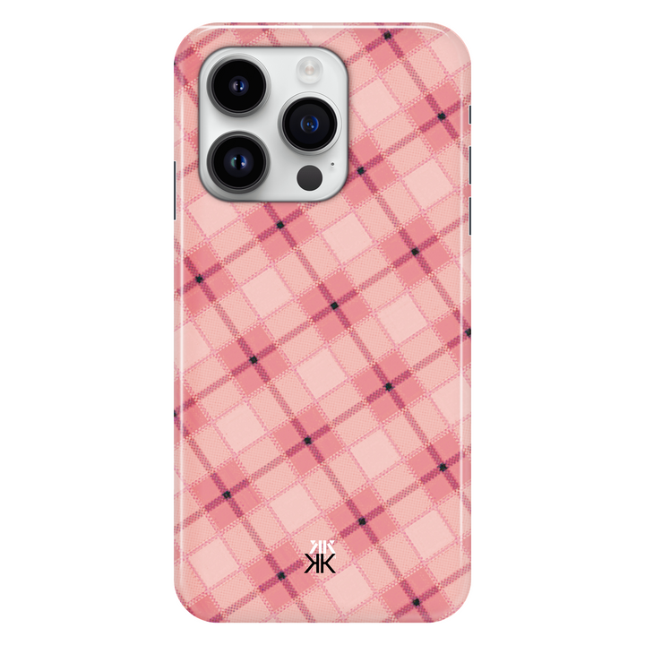 Pink Tartan Pattern Phone Case - PhoneCase_KKDL_pinktartan_iphone-14-pro.png