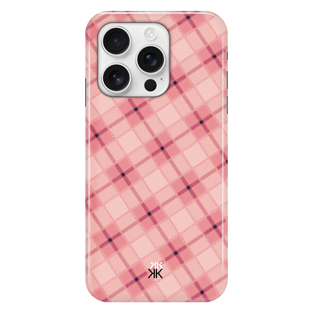 Pink Tartan Pattern Phone Case - PhoneCase_KKDL_pinktartan_iphone-16-pro.png