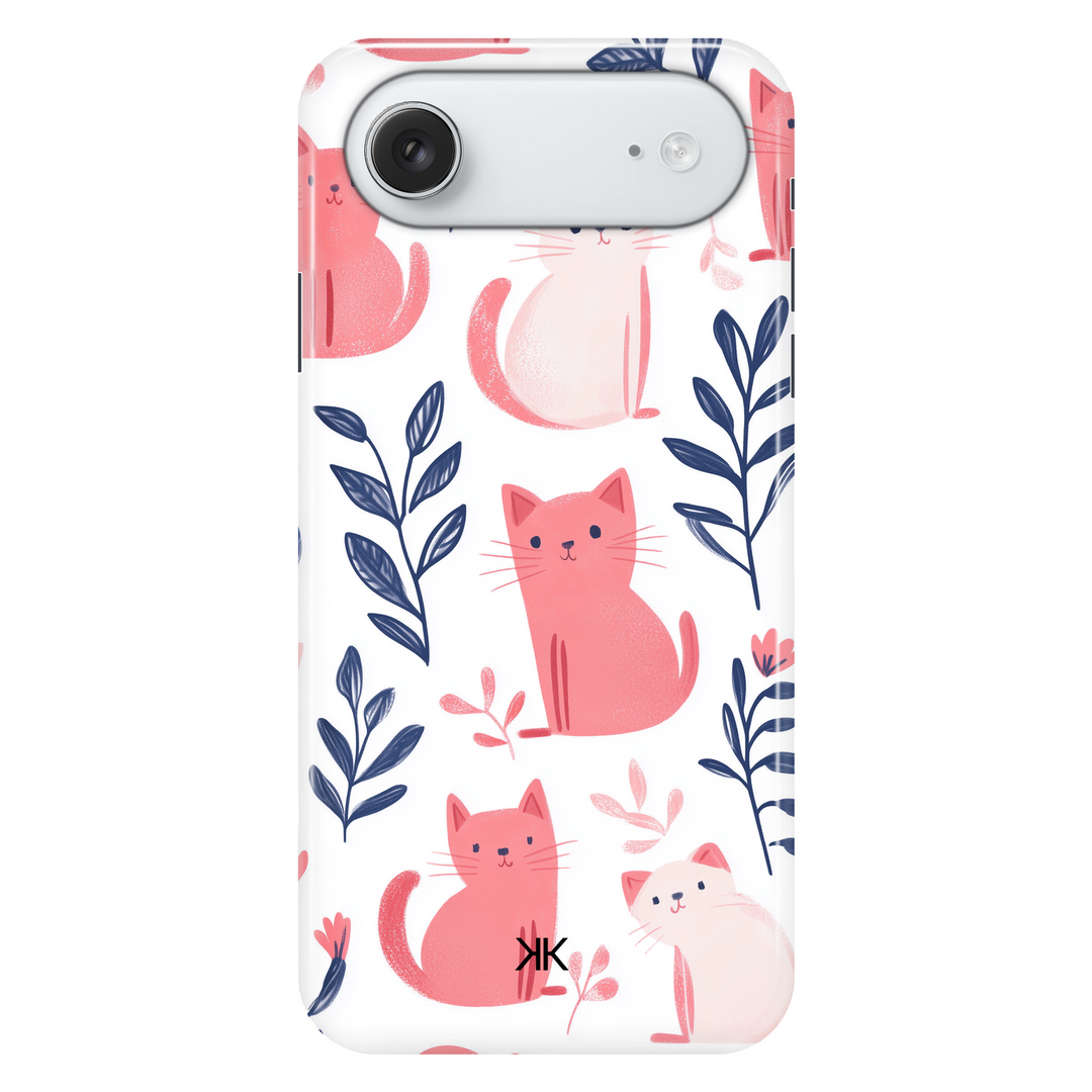 Pink and White Cats phone case for iPhone 17 Air