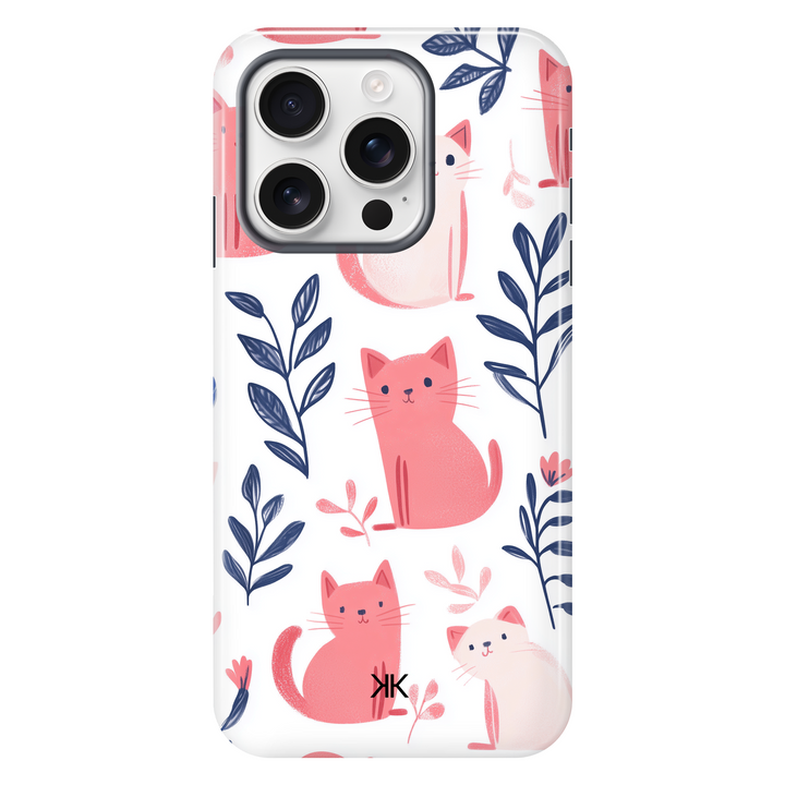 Pink and White Cats Phone Case - Tough Case - iphone-16-pro